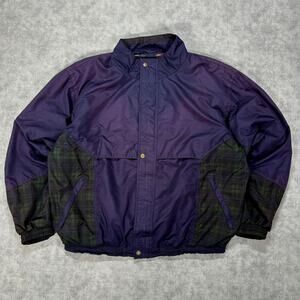 VTG 90s Sun Mountain Sports plaid colorblock sun faded golf windbreaker mens XXL